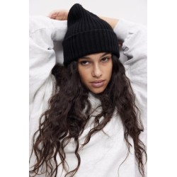 Gorro en tejido acanalado