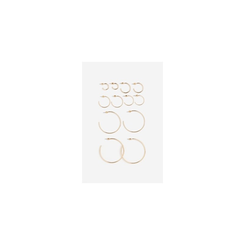 6 pares de aretes de aro