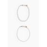 2-pack Pulseras para el tobillo con cuentas
